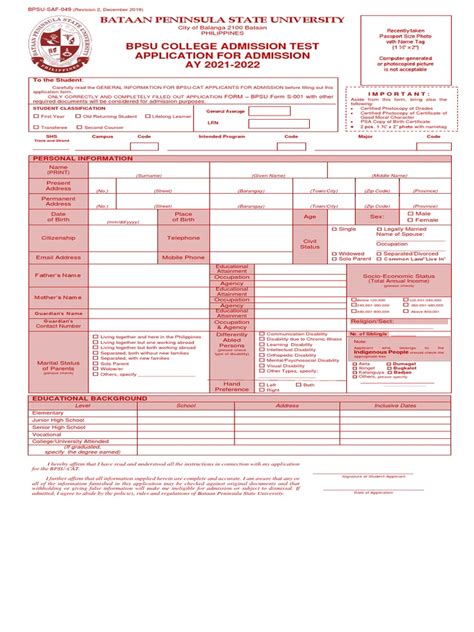 bpsu online application form 2024|How to apply for BPS 2023 online .